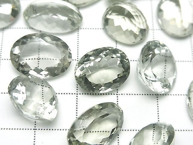 【動画】宝石質グリーンアメジストAAA ルース ミックスシェイプ ファセットカット 3粒 サムネイル2