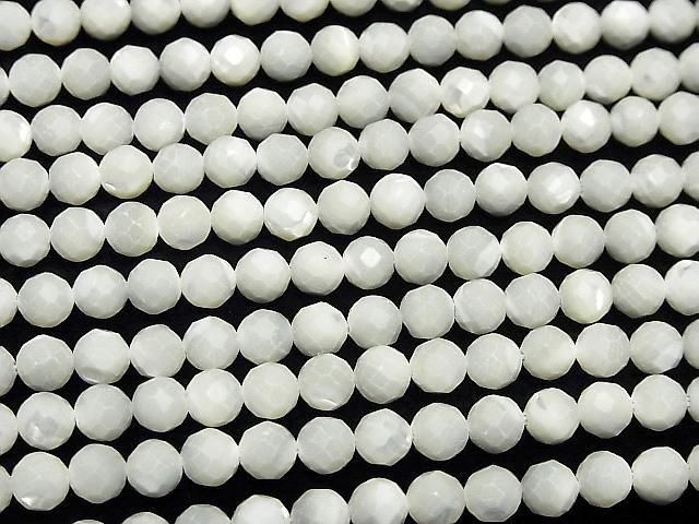 【動画】マザーオブパール ホワイト ラウンドカット6mm 1連(約37m) サムネイル3
