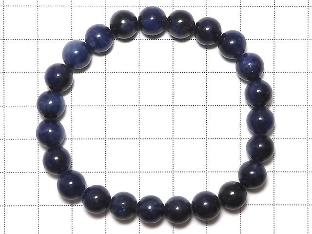 【動画】【1点もの】ブルーサファイアAA++ ラウンド8.5mm 1連(ブレス) NO.10 サムネイル2
