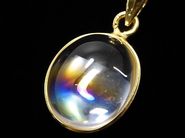 【動画】【1点もの】アイリスクォーツAAA- ペンダントトップ 18KGP製 NO.7の画像