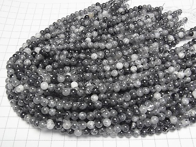 【動画】トルマリンクォーツAA++ ラウンド6mm 1連(約35cm) サムネイル4