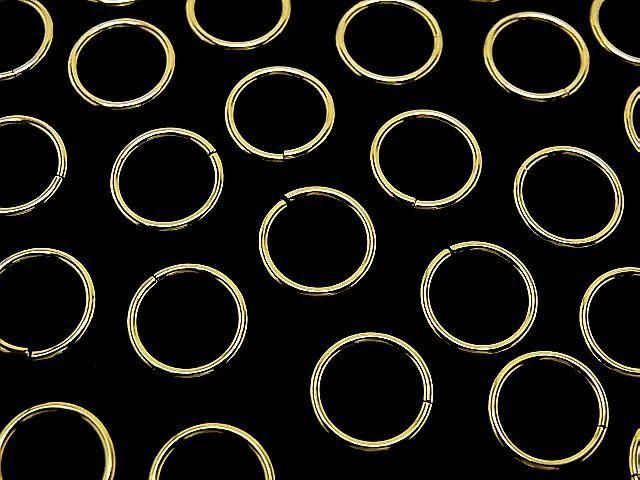 Silver925 丸カン(開閉タイプ) 6・8・10・12mm 線径1.0mm 18KGP