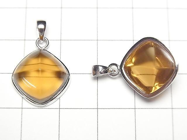 【動画】宝石質ビアクォーツAAA シュガーローフカット14.5×14.5mm ペンダントトップ SILVER925製 1個 サムネイル2