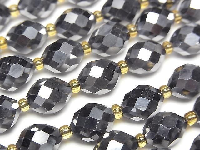【動画】【素晴らしい輝き】高純度テラヘルツ鉱石 ライスカット10×8×8mm 1連(約34cm)の画像