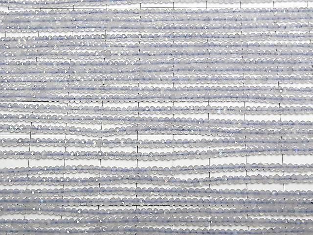 【動画】【素晴らしい輝き】ラブラドライトAA++ ボタンカット2×2×1mm 1連(約37cm) サムネイル3
