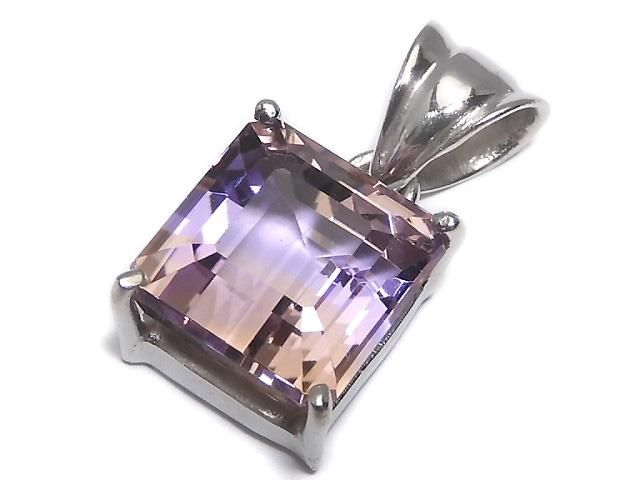 【動画】【1点もの】宝石質アメトリンAAA ファセットカットペンダントトップ SILVER925製 NO.114の画像