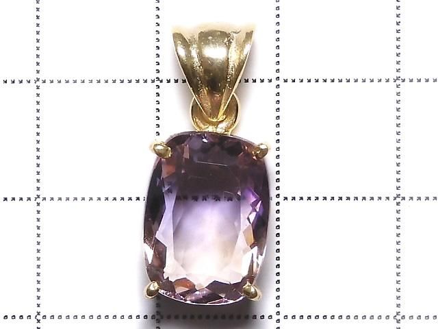 【動画】【1点もの】宝石質アメトリンAAA ファセットカットペンダントトップ 18KGP製 NO.120 サムネイル2