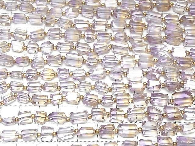 【動画】宝石質アメトリンAAA タンブルカット 半連/1連(約18cm) サムネイル4