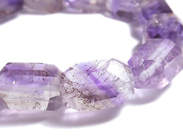 【動画】【1点もの】エレスチャルクォーツAAA- タンブルカット 1連(ブレス) NO.110の画像