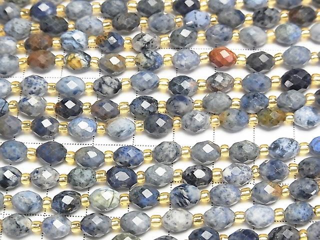 【動画】【素晴らしい輝き】デュモルチェライト ライスカット8×8×6mm 1連(約36cm) サムネイル3