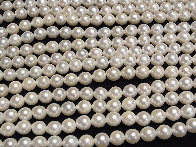 【動画】国産アコヤ真珠AA++ セミラウンド6.5mm ホワイト 半連/1連(約38cm) サムネイル3
