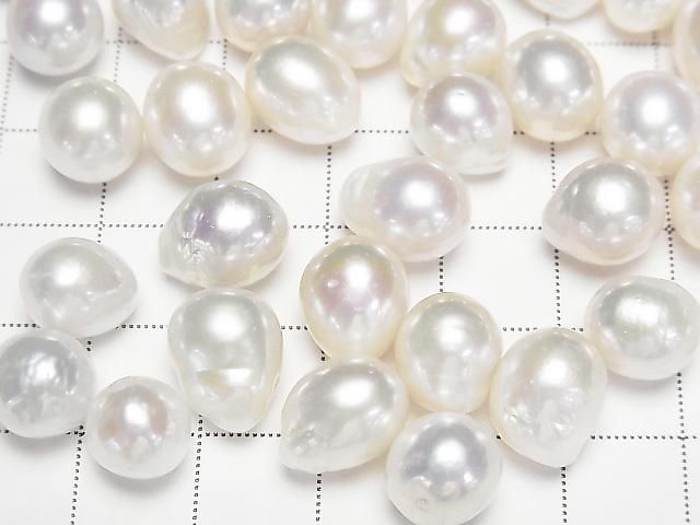 【動画】【粒売り】淡水真珠AA++ ルース ドロップ~ポテト9.5~12mm ホワイト 5粒 サムネイル2