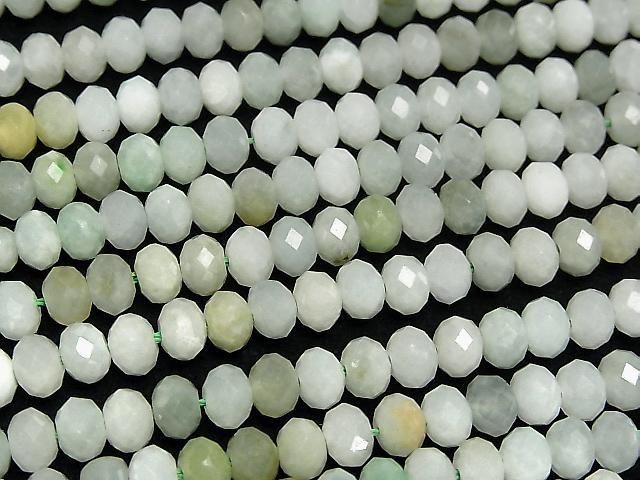 【動画】【素晴らしい輝き】ビルマ翡翠(ジェイダイト)AA+ ボタンカット6×6×4mm 1連(約37cm) サムネイル3