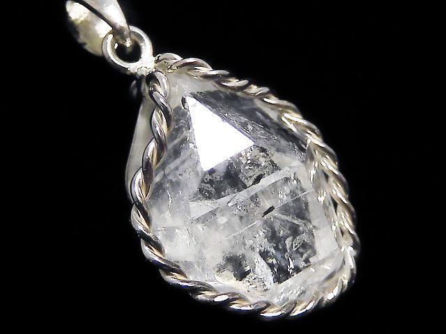 【動画】【1点もの】NY産ハーキマーダイヤモンド ペンダントトップ SILVER925製 NO.42の画像