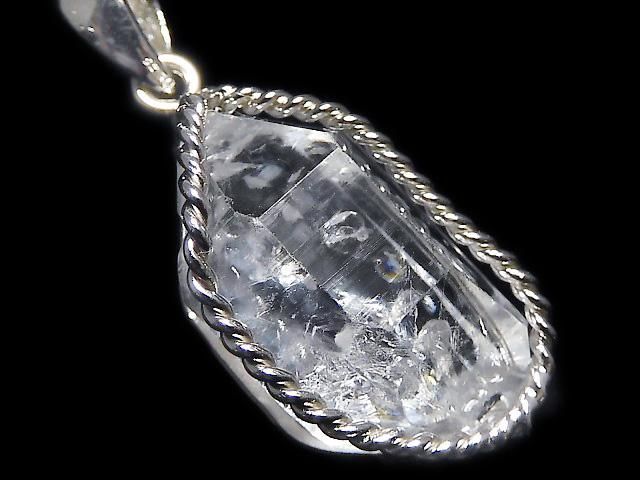 【動画】【1点もの】NY産ハーキマーダイヤモンド ペンダントトップ SILVER925製 NO.45の画像