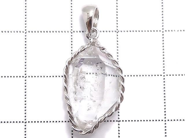 【動画】【1点もの】NY産ハーキマーダイヤモンド ペンダントトップ SILVER925製 NO.49 サムネイル2