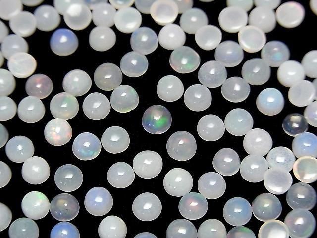 【動画】エチオピア産オパールAA+ ラウンド カボション4×4mm 20個の画像