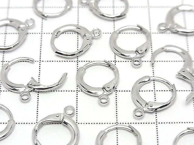 Silver925 カン付フープピアス12mm ロジウム 1ペア サムネイル3