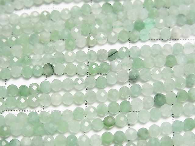 【動画】【素晴らしい輝き】ビルマ翡翠(ジェイダイト)AA++ ラウンドカット3mm 1連(約37cm) サムネイル2