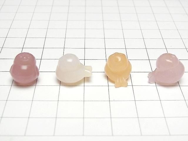【動画】ピンクアゲート 小鳥モチーフ13×12mm 【貫通穴】 3個 サムネイル3