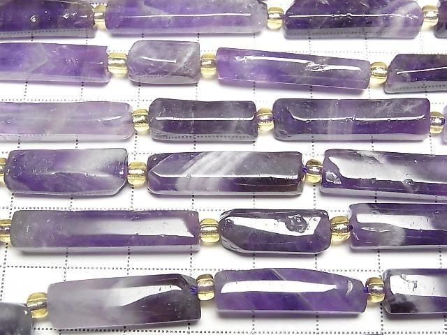 【動画】ミックスアメジスト チューブカット 1連(約34cm) サムネイル3