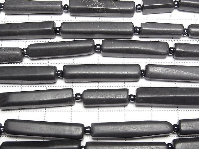 【動画】シュンガイトAAA チューブカット 1連(約34cm) サムネイル3