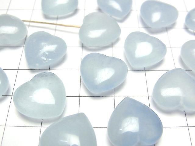 【動画】アクアマリンAAA- 片穴ハート13mm~16mm 2個 サムネイル3