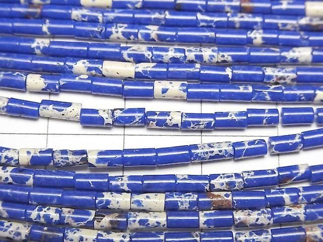 【動画】ブルーカラーカオリン チューブ4×2×2mm 1連(約36cm) サムネイル2