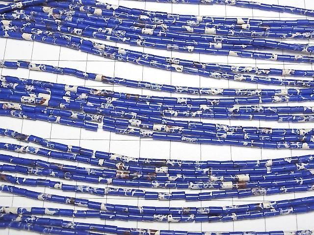 【動画】ブルーカラーカオリン チューブ4×2×2mm 1連(約36cm) サムネイル3