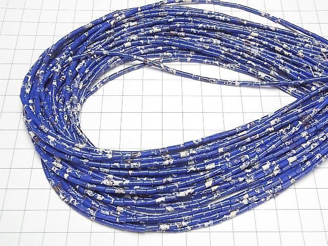 【動画】ブルーカラーカオリン チューブ4×2×2mm 1連(約36cm) サムネイル4