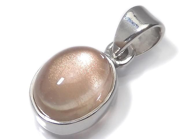 【動画】【1点もの】宝石質オレゴンサンストーンAAA ペンダントトップ SILVER925製 NO.27の画像