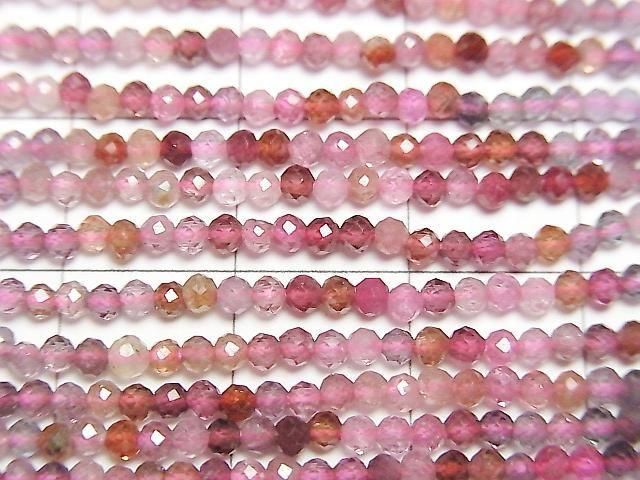 【動画】【素晴らしい輝き】マルチカラースピネルAAA- ラウンドカット2mm カラーグラデーション 1連(約36cm) サムネイル2