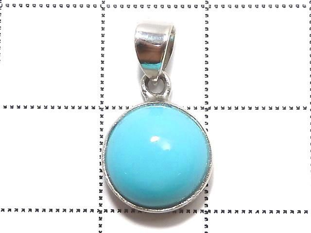 【動画】【1点もの】キングマンターコイズAAA- ペンダントトップ SILVER925製 NO.210 サムネイル2