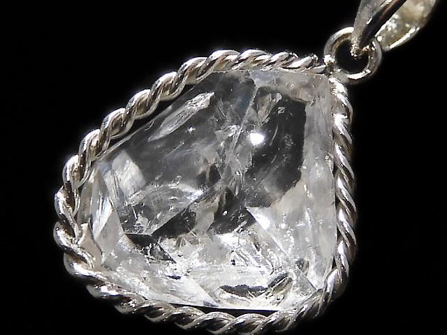 【動画】【1点もの】NY産ハーキマーダイヤモンド ペンダントトップ SILVER925製 NO.56の画像