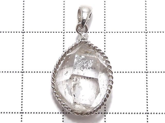 【動画】【1点もの】NY産ハーキマーダイヤモンド ペンダントトップ SILVER925製 NO.57 サムネイル2