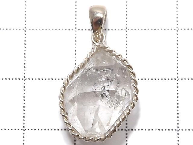 【動画】【1点もの】NY産ハーキマーダイヤモンド ペンダントトップ SILVER925製 NO.59 サムネイル2