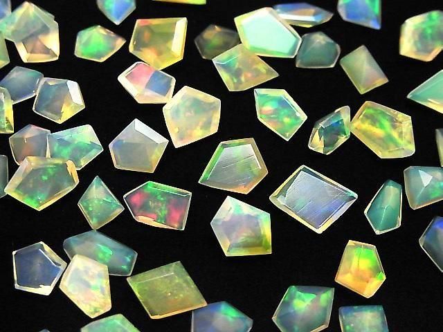 【動画】宝石質エチオピア産オパールAAA- ルース ファンシーシェイプファセットカット 10粒 サムネイル3