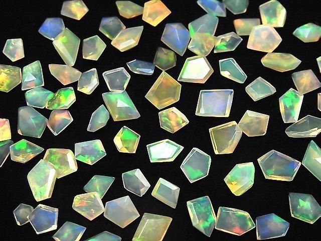 【動画】宝石質エチオピア産オパールAAA- ルース ファンシーシェイプファセットカット 10粒 サムネイル4