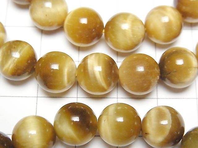 【動画】ゴールデンタイガーアイAA++ ラウンド10mm 1連(ブレス) サムネイル2