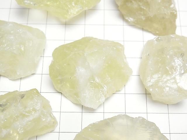 レモンクォーツ 穴なしラフロック 300グラム サムネイル2