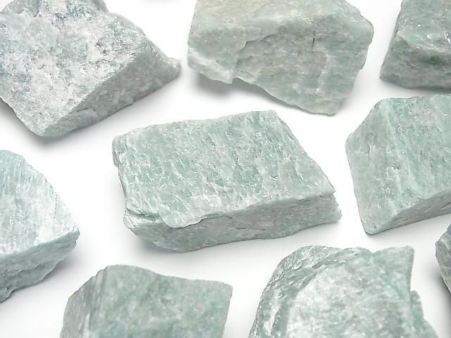 アマゾナイト 穴なしラフロック 300グラムの画像