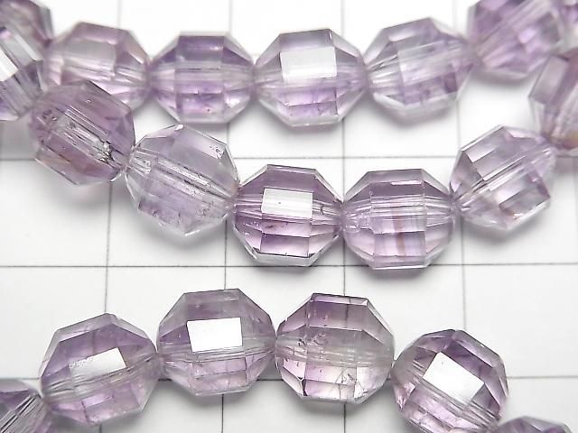 【動画】ライトカラーアメジストAAA- ダブルポイント チューブカット9×8mm 1連(ブレス) サムネイル2