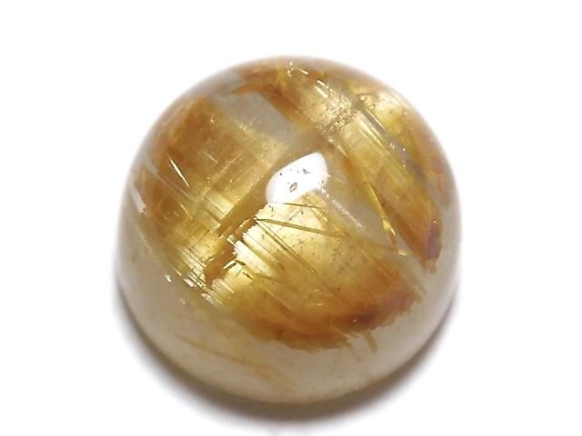 【動画】【1点もの】宝石質ルチルクォーツAAA カボション 1個 NO.134の画像