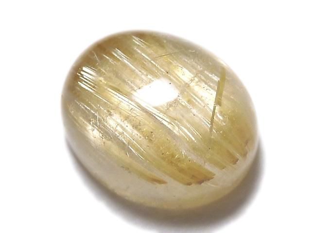 【動画】【1点もの】宝石質ルチルクォーツAAA カボション 1個 NO.138の画像