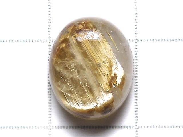 【動画】【1点もの】宝石質ルチルクォーツAAA カボション 1個 NO.140 サムネイル2