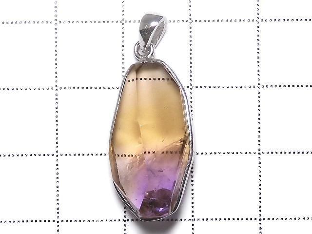 【動画】【1点もの】宝石質アメトリンAAA- カット入りペンダントトップ SILVER925製 NO.13 サムネイル2
