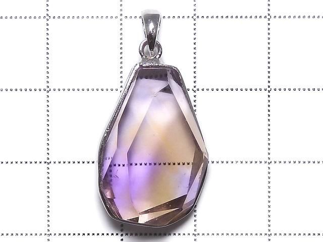 【動画】【1点もの】宝石質アメトリンAAA- カット入りペンダントトップ SILVER925製 NO.15 サムネイル2