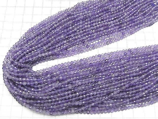 【素晴らしい輝き】アメジストAA+ ラウンドカット3mm 1連(約36cm) サムネイル4