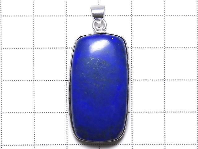 【動画】【1点もの】ラピスラズリAA++ ペンダントトップ SILVER925製 NO.105 サムネイル2