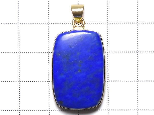 【動画】【1点もの】ラピスラズリAA++ ペンダントトップ 18KGP製 NO.107 サムネイル2